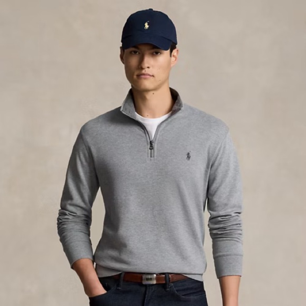 Polo by Ralph Lauren Gray Quarter-Zip Shirt